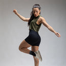 Cropped Dry Fit Verde + Conjunto Calça Legging Azul